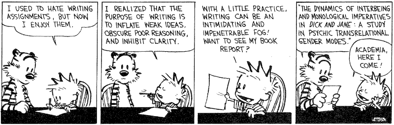 Don't write like Calvin