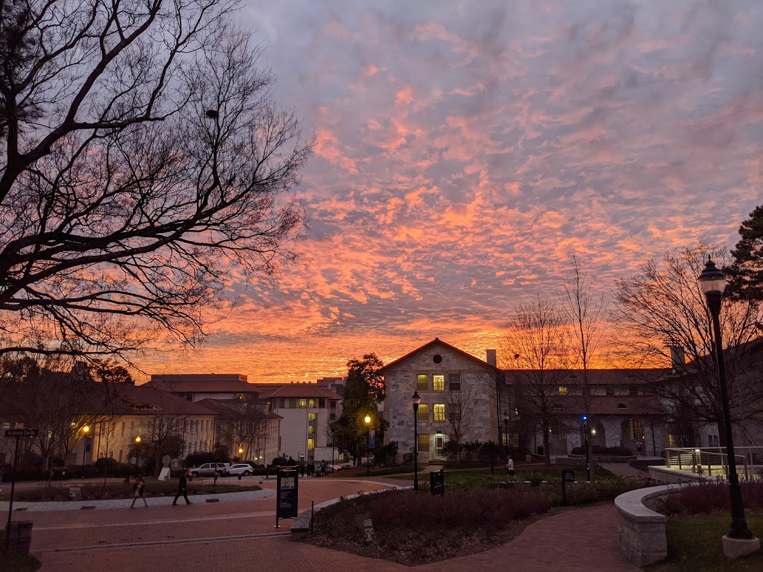 Great sunset at Emory